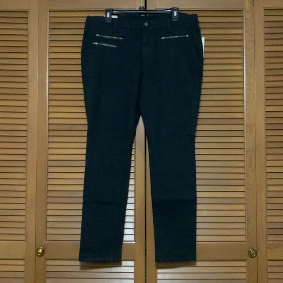 NWT Y2K Old Navy Black Diva Super Skinny Jeans Low Rise 14 - Picture 1 of 4